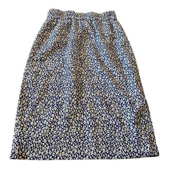 J. Crew Blue & White Floral Skirt Size XS - Picture 2 of 4